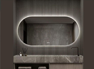 स्मार्ट स्पीकर बाथरूम होटल पूर्ण स्नान एलईडी रोशनी दर्पण दीवार लटकन आयत