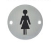 महिला और पुरुष शौचालय छवि बाथरूम के दरवाजे साइन इन ऐक्रेलिक अनुकूलित