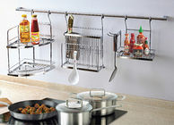 लंबे जीवन स्टेनलेस स्टील आधुनिक रसोई सहायक उपकरण रैक संग्रह पर्यावरण के अनुकूल