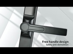 संकीर्ण साइड टूटा हुआ पुल बुद्धिमान ताला, जिंक मिश्र धातु सामग्री, स्क्रीन विंडो, छोटा हैंडल 3.0, th