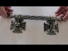 यूरोपीय सरल वायुमंडलीय ताबूत हैंडल क्रॉस एज सजावटी फूल सेट