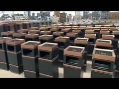 आउटडोर 27L रीसाइक्लिंग कचरा डिब्बा वर्गीकृत धातु कचरा बिन