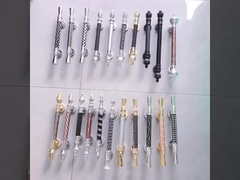 प्राचीन क्रोम शिल्प खींचना हैंडल एल्यूमीनियम और एसयूएस लक्जरी सजावट बड़े होटल ठोस लकड़ी दरवाजा हैंडल