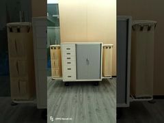 एबीएस प्लास्टिक निर्मित - मेज रसोई कचरा डिब्बों में लंबे समय तक काम करने का जीवन ग्रे नीला रंग