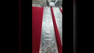 प्राचीन कांच के दरवाज़े के हैंडल, चीनी नक्काशीदार एल्यूमीनियम प्लेट के हैंडल, होटल के दरवाज़े पर उत्कीर्ण लोगो के हैंडल, ऐसा करें