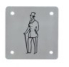 स्टेनलेस स्टील एक्रिलिक बाथरूम प्रकाश दरवाजे संख्या संकेत शौचालय शौचालय के लिए प्लेट