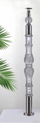 एक्रिलिक क्रिस्टल Baluster स्पष्ट पारदर्शिता हैंडल अनुकूलित आकार लक्जरी सोने सजावटी एक्रिलिक स्टी