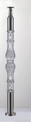 एक्रिलिक क्रिस्टल Baluster स्पष्ट पारदर्शिता हैंडल अनुकूलित आकार लक्जरी सोने सजावटी एक्रिलिक स्टी