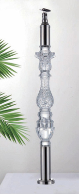 एक्रिलिक क्रिस्टल Baluster स्पष्ट पारदर्शिता हैंडल अनुकूलित आकार लक्जरी सोने सजावटी एक्रिलिक स्टी