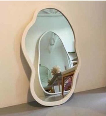 Modern Style Wooden Frame Full-length Mirror, Retro Wall Mirror, Suitable for Use As a Floor Mirror in Living Room and Bedroom