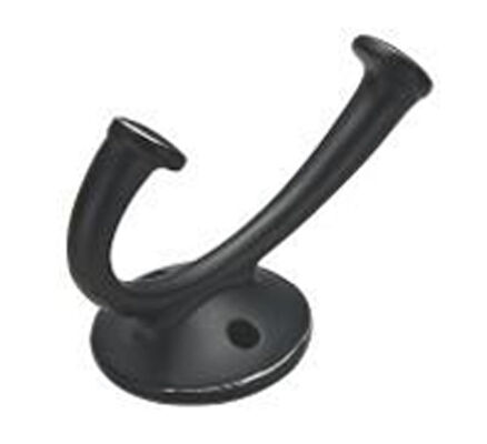 Brushed Nickel Hooks Towel Hooks for Bathrooms Double Hook Wall Mounted Metal Bathroom Towel Hook Heavy Duty Coat Hooks