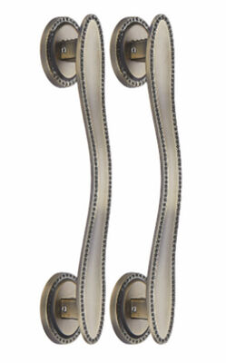 Popular Zinc Chinese European-style Retro No-hole Black Self-tapping Screws Door Handel Dooroom Indoor Handle
