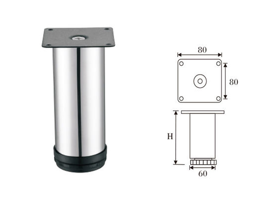 लंबे जीवनकाल आधुनिक सोफा पैर स्टेनलेस स्टील सामग्री उच्च प्रदर्शन