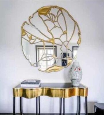 टिकाऊ पुन: प्रयोज्य समायोज्य एल्यूमिनियम दर्पण सुविधाजनक अनियमित आकार घर और होटल की सजावट